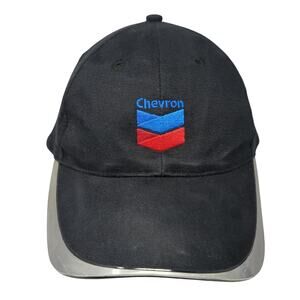 Chevron Logo Slideback Hat Black One Size Adjustable Embroidered Outdoor